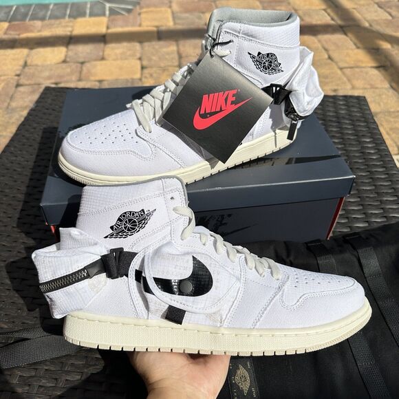 Nike Air Jordan 1 Retro Utility High Men\'s Shoes White DO8727-100 Size 11.5 main image 5